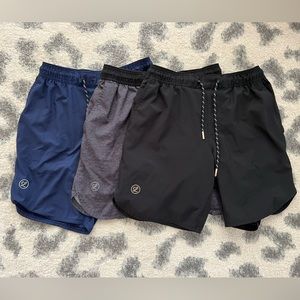 Legends Brand Luka Shorts - Size Small - 7” inseam - 3 pairs